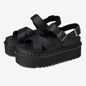 Dr. Martens Black Chunky Platform Sandals